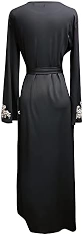 Večernja haljina Abaia, vezena Maksi haljina, modni ženski muslimanski kaftan, Ženska haljina, večernje haljine