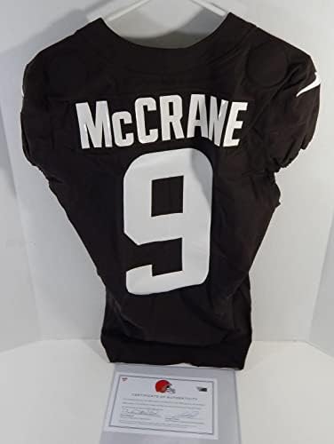 2020. Cleveland Browns Matt McCrane 9 Igra je koristio Brown Practice Jersey 36 473 - Nepotpisana NFL igra korištena dresova