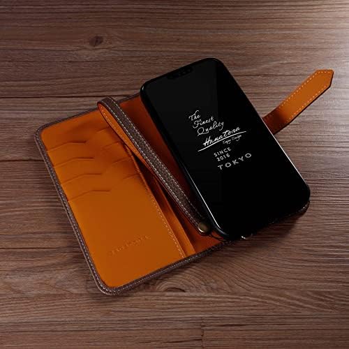 Hanatora] Flip torbica iPhone12 / iPhone12 Pro s držačem za kartice Torbica za mobitel od prave kože Moderan kvalitetan torbica