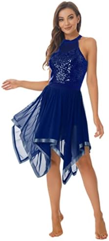 Dador žene lirički balet plesna haljina kostimotine šljokice mreža leotard latino jazz plesna odjeća
