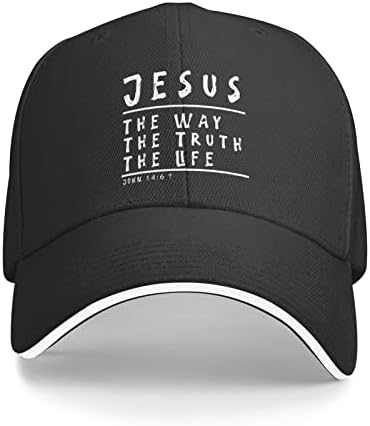 Isus je način na koji je istina život prilagodljiv kamiondžija kapica za bejzbol kapu muškarci i žene podesivi povremeni