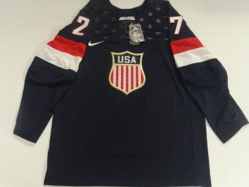 Ryan McDonagh potpisao je 2014. Team USA Olympic Jersey Sochi licenciran Rangers JSA Coa - Autografirani NHL dresovi