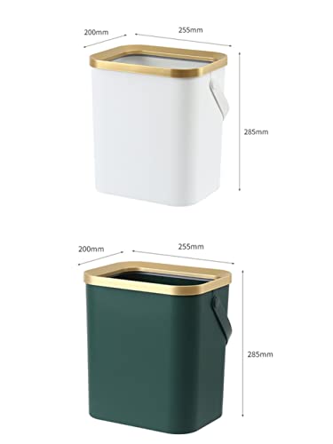 MFCHY Zlatna kanta za smeće za kuhinjsku kupaonicu četveronožno plastično usko smeće s poklopcem s poklopcem