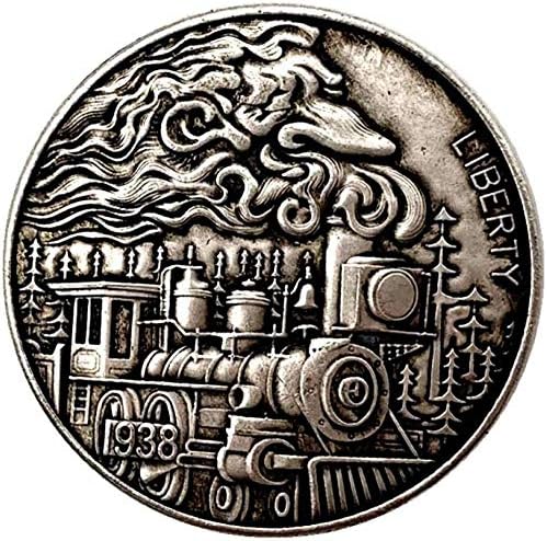 Chenchen 1938. Antički bakar stari srebrni komemorativni kovanski vlak bakar i kolekcija srebrnog novčića zanat utisnuta