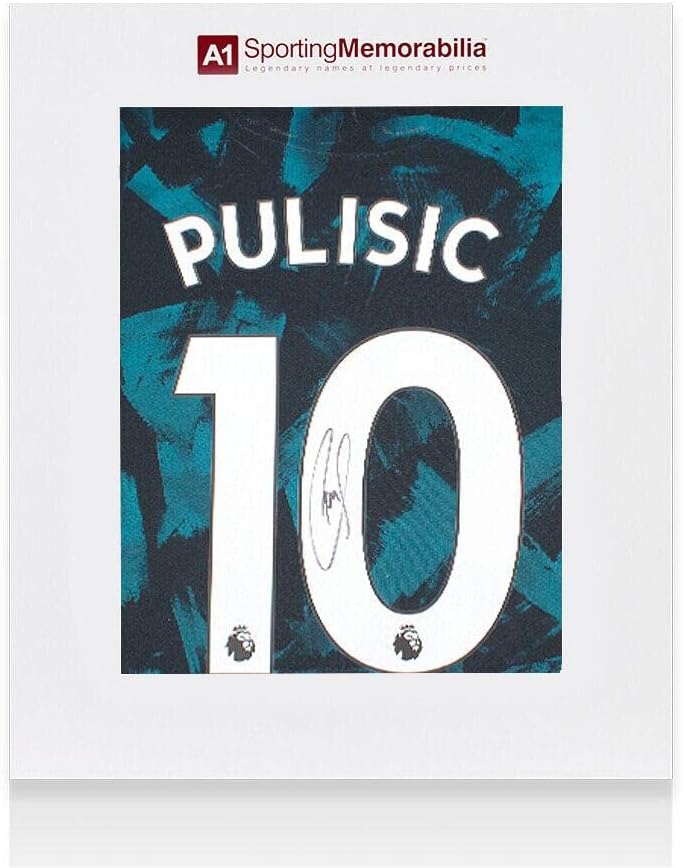 Christian Pulisic potpisana košulja Chelsea - treća, 2021-22, broj 10 - Poklon kutija - Autographd nogometni dresovi