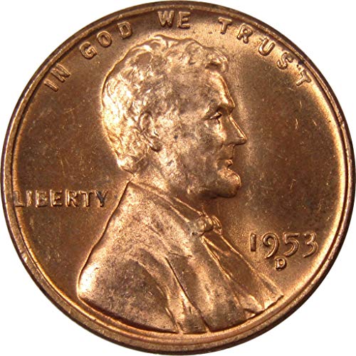 1953. D Lincoln Wheat Cent Bu necirkulirana brončana kovanica kovanica