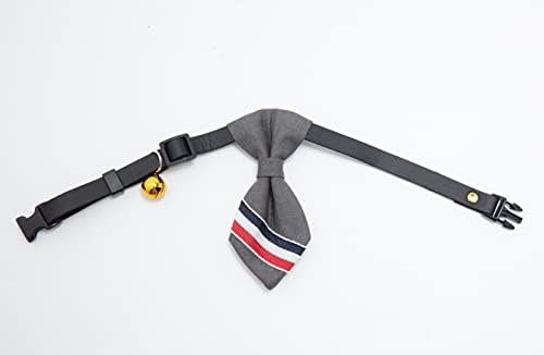 Petitfluffyy meka i udobna slatka podesiva elegantna ovratnik za kravatu psa i mačja kravata s zvonom za male srednje pse