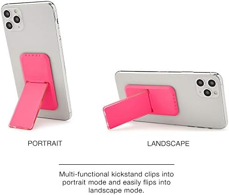 Handl New York Handlstick Neon Pink Grip i stajajte za pametni telefon