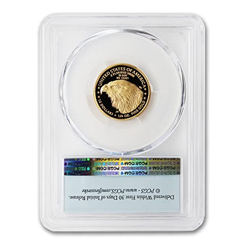 2023 W 1/4 oz dokaz Gold American Eagle Coin PR70 Deep Cameo 10 $ PCGS PR70DCAM