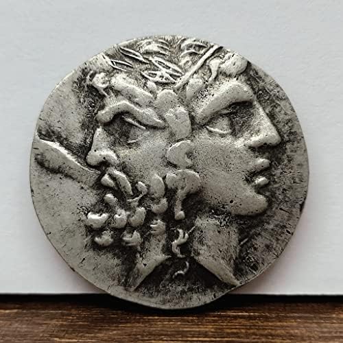 Zeus i Hera dvokretana poput drevnih grčkih srebrnih kovanica vintage kovanica mitologija homer epska kolekcija drevnih kovanica
