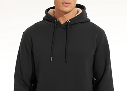 Magcomsen muški hoodie sherpa pulover od pulovera
