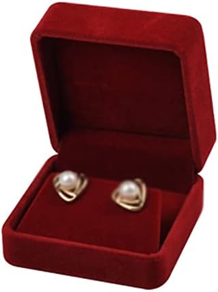 Kutija za nakit s vjenčanim prstenom baršunasta Torbica za naušnice privjesak narukvica organizator za pohranu Biserna ogrlica