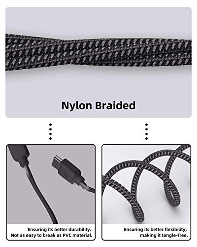 Kabel kabela za link 16ft, kabel s optičkim vlaknima USB C na USB C 3.2 GEN 1 Nylon Pleteni kabel 5Gbps prijenos podataka
