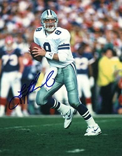 Troy Aikman potpisao je autogram 11x14 Fotografija - Dallas Cowboys Legenda, nogometni hof - Autografirane NFL fotografije