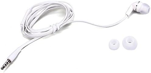 Mono slušalice slušalice W Mic Wired Earbud 3,5 mm jednostrukih slušalica bez slušalica bez hitnih telefona White kompatibilan