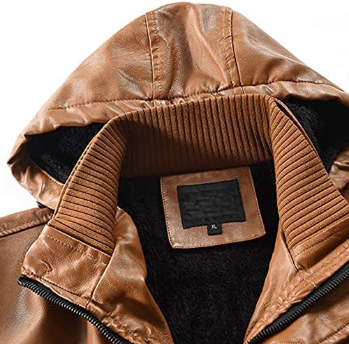 Kardigan za muškarce, muške zimske ležerne kožne jakne s patentnim zatvaračem dugi rukav nadmašuje kaput