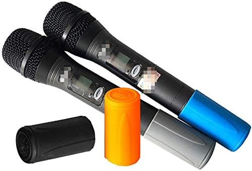 4pcs Višebojni silikonski zaštitni rukav za zaštitu od podrhtavanja bežični mikrofon prijenosna baterija za mikrofon navojni