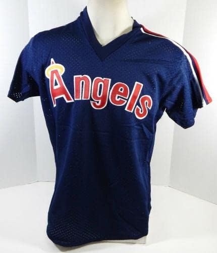 1983-90 California Angels 27 Igra Korištena Blue Jersey Batting Practing DP21599 - Igra se koristi MLB dresovi