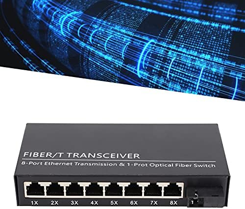 Vifemify Ethernet Media Converter Dvostruko sučelje RJ45 10/100 / 1000m SC3km jednostruki način vlaknastih vlakana primopredajnik