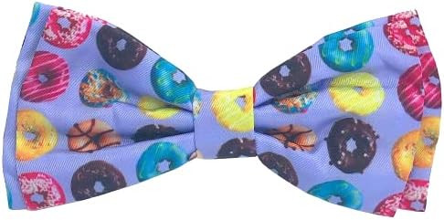 Huxley & Kent Bow kravata za kućne ljubimce | Ljubitelji krafni | Velcro pričvršćivanje kravata za kravate | Zabavne kravate
