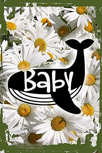 Cvijet tratinčice zidna umjetnost Kit dijete obitelj novorođeno dijete ljubav oceanska voda viseći zidni znak 8 do 12 dekor