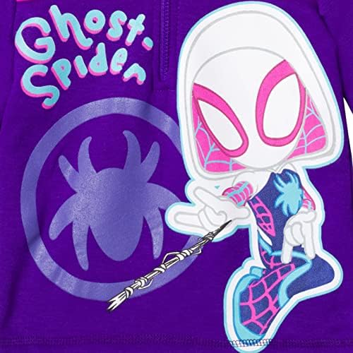 Marvel Spidey i njegovi nevjerojatni prijatelji Ghost Spider Miles Morales Spider-Man Fleece Half Zip Hoodie mališani do