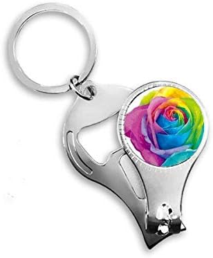 Rainbow gay lezbijski cvjetni lgbt nokat za nokat ring ring lanac otvarača bočice za bočicu
