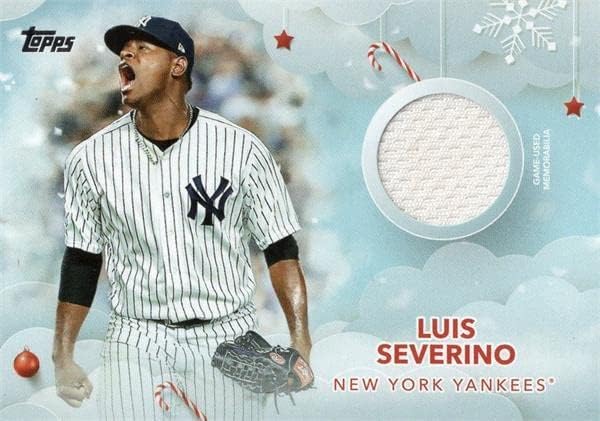 Luis Severino igrač istrošen Jersey Patch Baseball Card 2020 Topps Walmart WHRLS - MLB igra korištena dresova