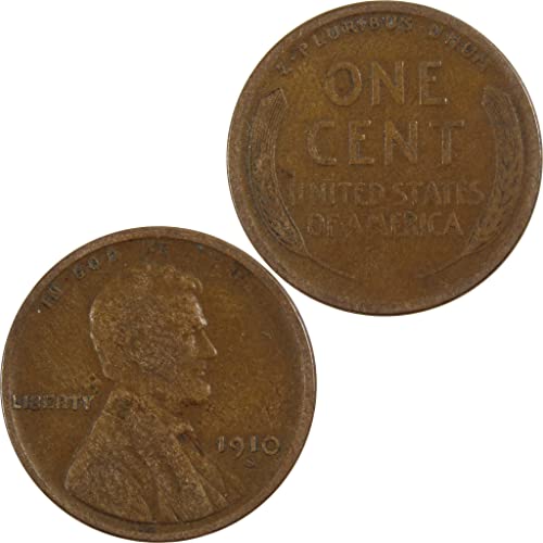 1910. S Lincoln pšenica Cent F Fine brončana penny 1c nas Coin Sku: i3913