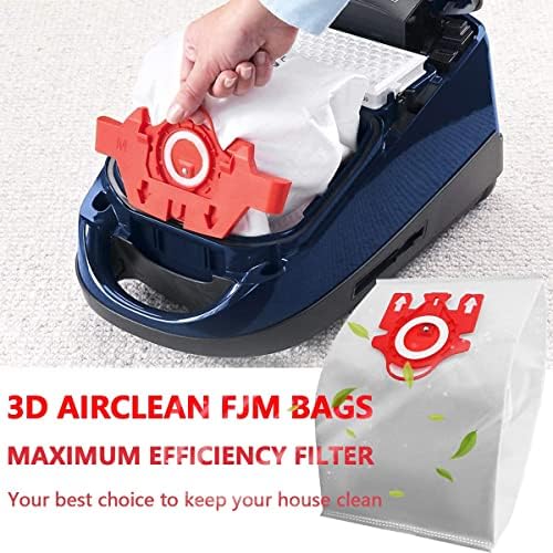 10pack 3D AirClean FJM zamjenske vrećice, s 3 filtera za zaštitu motora, 3 zrakoplovna filtera, vreće za čišćenje vakuuma