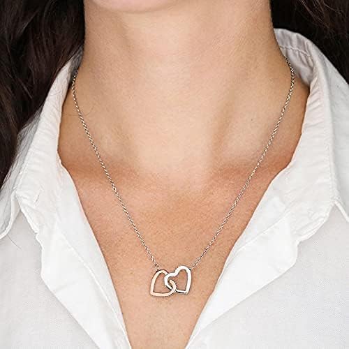 Ručno izrađena ogrlica - Ogrlica moje supruge, Ogrlica za isprepletanje srca Ogrlica, rođendan za ženu, poklon za ženu, ogrlicu