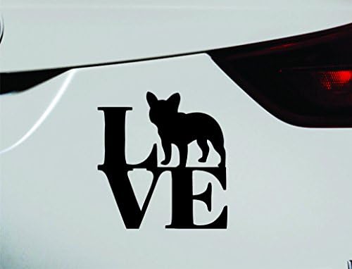 ExpressDecor Love French Bulldog Dog simbol naljepnica Smiješni prozor naljepnice za automobile