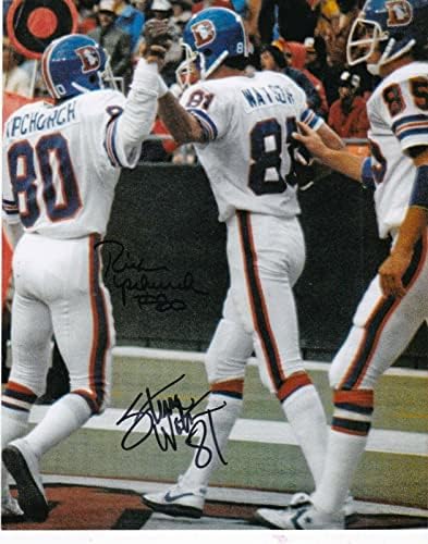 Rick Upchurch/Steve Watson Denver Broncos Action potpisan 8x10 - Autografirane NFL fotografije