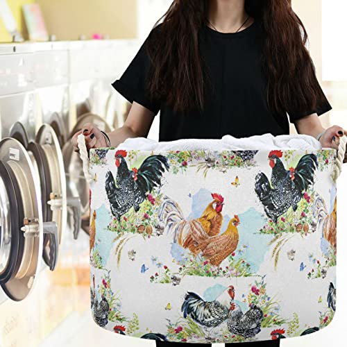 Visesunny pijetao i piletina košarice za pranje rublja za pranje od tkanine za odlaganje kante za odlaganje košarice za odlaganje