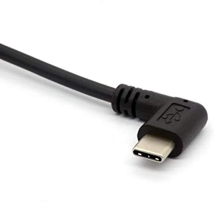 Glhong namotani USB tipa C kabel, kut USB C na USB A 2.0 produžni kabel od 90 stupnjeva USB C adapter
