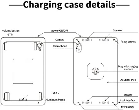 Slučaj za magnetsko punjenje Emonita za iPad Air 4th / 5. Gen 10,9 inčni, iPad Pro 11 inčni 1. / 2. / 3. gen - crno