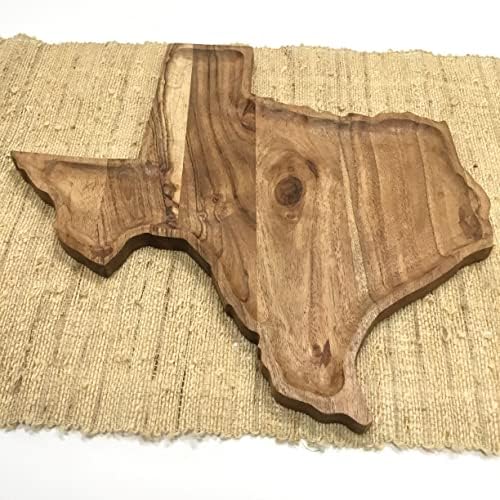 Daska za posluživanje i rezanje bagremovog drveta u obliku Teksasa savršen je poklon za teksaške prijatelje i obitelj-velika,