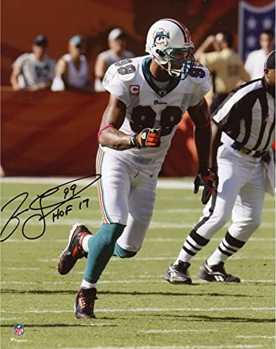 Jason Taylor Miami Dolphins Autografirano 8 x 10 Fotografija pokretanja s natpisom Hof 17 - Autografirane NFL fotografije