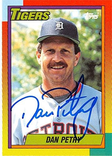 Skladište autografa 619313 Dan Petry Baseball Card Autographed - Detroit Tigers 1990 Topps - No.93T