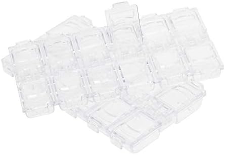 Mini klizačica 12 Mreža plastična prozirna kutija za nakit mala prozirna kutija za nakit organizator spremnika za pohranu