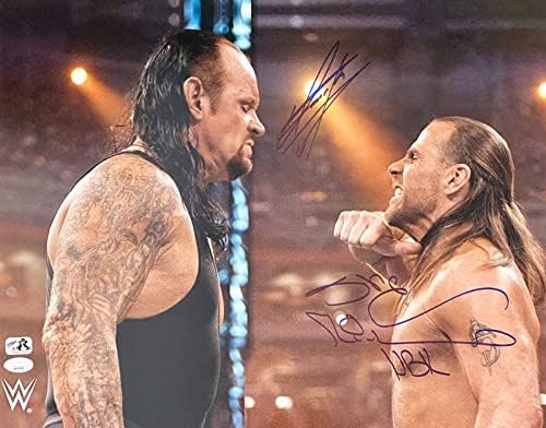 WWE Exclusive Undertaker Shawn Michaels potpisao je 16x20 Photo JSA Autentificirano 2 - Fotografije s autogramima