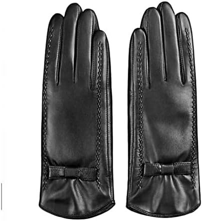 jesen /zima izolirane ženske kožne rukavice sa zaslonom osjetljivim na dodir, ženske rukavice s leptir mašnom