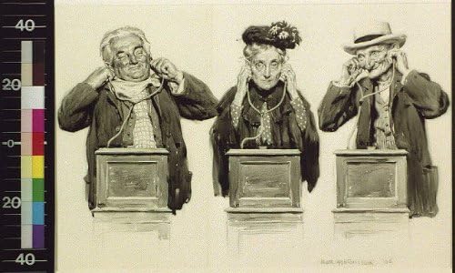 PovijesnaFindings Foto: Sve za peni, Walter Appleton Clark, 1906?, Komunikacija, radio, stariji ljudi