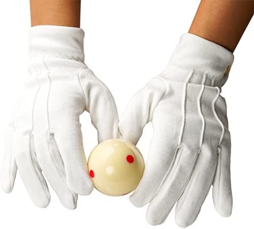 Natjecanje u natječaju za biljarske rukavice suce rukavice bijele 2 pcs Snooker Snooker Udobni profesionalni pribor